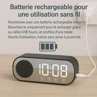 Mini Réveil Radio Connecter
